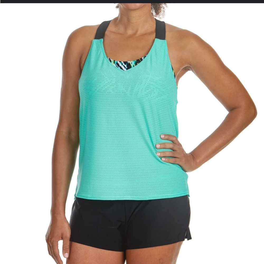 ZEROXPOSUR  Racerback swim Tankini top nwt #444